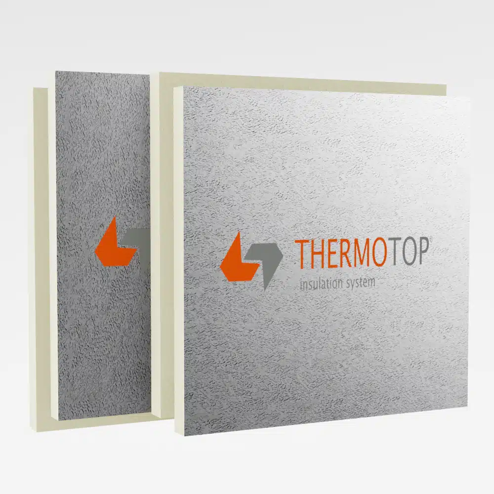 THERMOTOP PIR, 30mm AL/AL 1200/1200mm, falț drept
